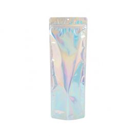 Doypack Iridescents/Holographiques 14x6x38,1cm Trou de suspension (25 pièces) [ZBGH2N]