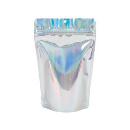 Doypack Iridescentes/Holographiques 14,9x8,9x23,2cm Avec Hanghole (25 pièces) [ZBGH7]