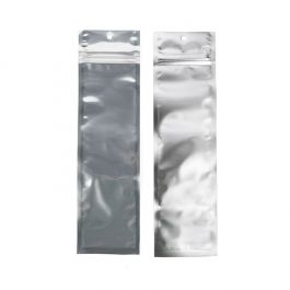 Sachet zip Transparent/Argent 6,4x22,9 cm (100 pièces) [HZBB1CS]