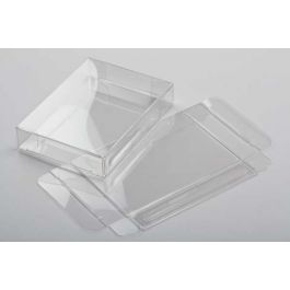 Boites cadeau plastique à transparence cristalline 7x2.5x9.5cm (25 Pièces) [FB93]