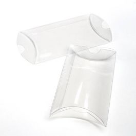 Petites boites berlingot à transparence cristalline 7.6x2.5x12.7cm (Sans crochet pour suspension) (25 pièces) [PB76NH]