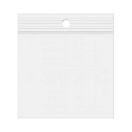Sachet zip à transparence cristalline avec trou de suspension 7x7,6cm (100 pièces) [ZR23Q3]
