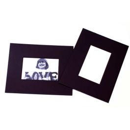 Double passe partout Noir 3.5 x 5.5cm pour le découpage intérieur. 20.3 x 25.4cm (25 Pièces) [MS31002]