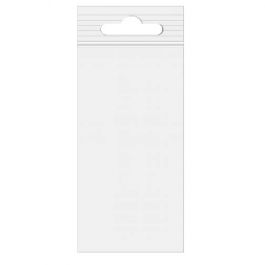 Sachet zip à transparence cristalline avec trou de suspension européen 10,2x20,3cm (100 pièces) [ZE48]