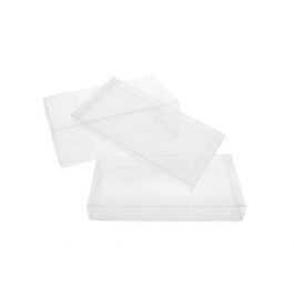 Boites cadeau plastique à transparence cristalline 6.7x1.6x11cm (25 Pièces) [FB249]