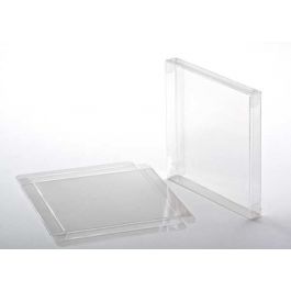 Boites cadeau plastique à transparence cristalline 14.2x1.6x11.6cm (25 pièces) [FPB12]