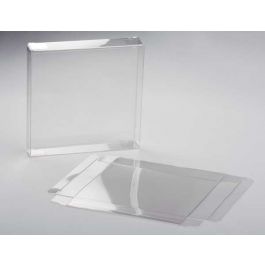 Boites cadeau plastique à transparence cristalline 14.3x2.5x14.1cm (25 pièces) [FPB48]