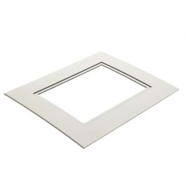Double Passe Partout Blanc/Noir 9.5 x 14.5cm pour le découpage intérieur. 12.7 x 17.8cm (10 Pièces) [MD20214]