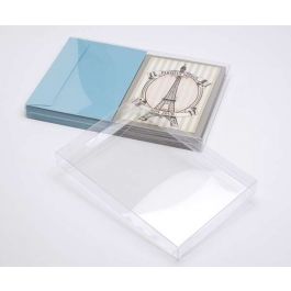 Boites cadeau plastique à transparence cristalline 18.7x1.6x26.8cm (25 Pièces) [FB183]