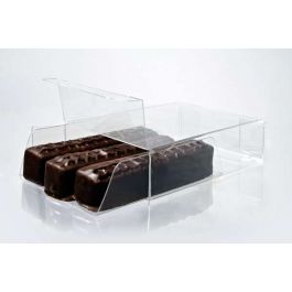 Boite pour chocolat avec plateau d'insertion 6.7 x 2.5 x 9cm (100 pièces) [CNDY172]