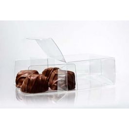 Boite pour chocolat avec plateau d'insertion 7 x 3.7 x 7cm (100 pièces) [CNDY227]