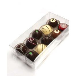 Boite pour truffes en chocolat avec plateau d'insertion 10.8 x 4.1 x 21.6cm (100 pièces) [CNDY193]