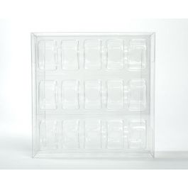 Boites cadeau plastique à transparence cristalline 19.5x5.1x19.1cm (25 pièces) [FPB258]