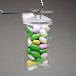 Sachet zip avec trou de suspension européen 7.6x12.7cm (100 pièces) [HZB35]