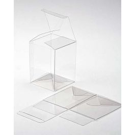Boîtier cadeau à transparence cristalline avec fond pop up 15.9 x 14 x 19.4cm (25 Pièces) [PLB106]