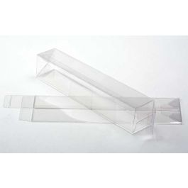 Boîtier cadeau à transparence cristalline avec fond pop up 7.6 x 7.6 x 30.5cm (25 Pièces) [PLB90]