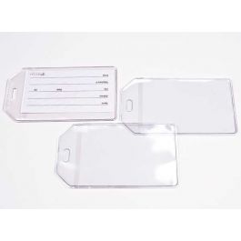 Housses pour étiquettes à bagage 7x10,5cm (100 pièces) [LUGTAG]