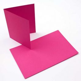 Carte "Basis" Vierge Magenta 14.0 x 10.8cm (50 pièces) [PC208]