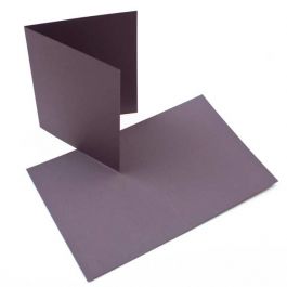 Carte "Basis" Vierge Grise 17.8 x 12.4cm (50 pièces) [PC014]