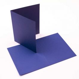 Carte "Basis" Vierge Bleue 17.8 x 12.4cm (50 pièces) [PC017]