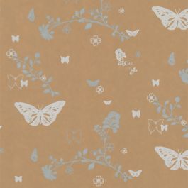 Rouleau Papier Cadeau Kraft Brun Dessin Papillons (1 pièce) [FP-IO9143]