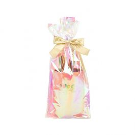 Soufflet à fond plat avec insertion de papier Iridescent 12,7x7,6x30,5cm (50 pièces) [HFGPB1]