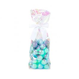Sachet à soufflet à fond plat iridescent avec insert papier 9x5,5x30,5cm (50 pièces) [HFGPB16]