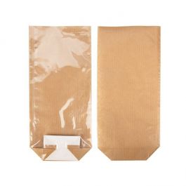 Sacs à fond plat en kraft avec insert en papier 7x5,1x25,4 cm (100 pièces) [FGKB17]