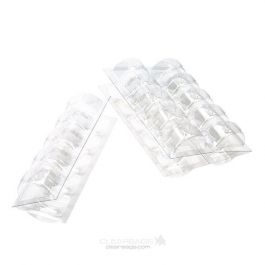 Alvéoles pour boites Macaron à transparence cristalline 32.3x18.7cm (10 pièces) [FPBI261]