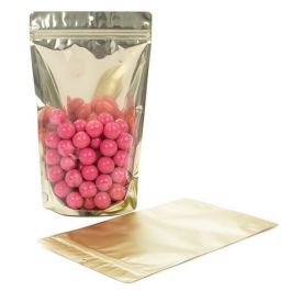 Doypack avec dos Or mat 17.1x8.9x28.6cm | 340g (100 pièces) [ZBGMG4]