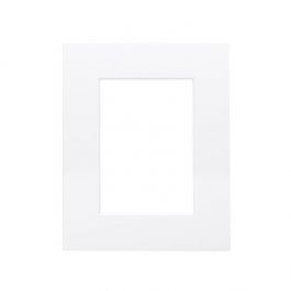 Slip-In Mat, 20.3x25.4cm White/White Core, 11.4x16.5cm Inner Cut (10 Pieces) [MS40001]
