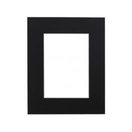 Slip-In Mat, 203 x 254mm Black/White Core, 114 x 165mm Inner Cut (10 Pieces) [MS40003]