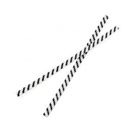 Papier Armé - lien à rayures blanc/ noir 10.2 x .4cm (1000 Pièces) [TT4WKS]