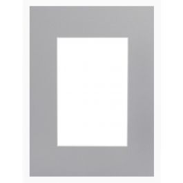 Contrecollé / passe-partout 822 Gris 28x35cm avec fenêtre 19x24cm (5 pièces) [MA-7482228352]