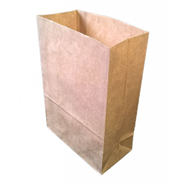 Sac à fond carré en papier kraft 70g/m2 32x16x58cm (50 pièces) [PBB3258]