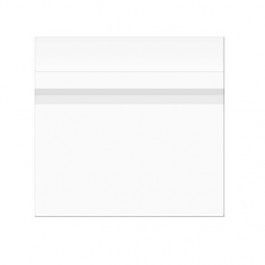 BD3 Sachet plastique refermable transparent avec rabat protecteur pour CD et DVD 15,6 x 13 cm + rabat (100 pièces)