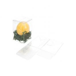 Boîtier cadeau à transparence cristalline avec fond pop up 6.4 x 6.4 x 9.2cm (25 Pièces) [PLB140]
