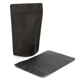 Doypack papier de riz Noir 13x8x20.5cm | 113g (100 pièces) [ZBGR3SB]