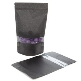 Doypack papier de riz Noir 17.1x8.9x28.6cm | 340g (100 pièces) [ZBGR4B]