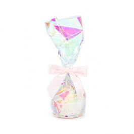 Sachet a Fond Rond Irisé 8,3x25,4cm avec insert en papier (50 pièces) [RPBGH3]