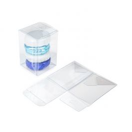 Boîte à fond automatique en rPET 5.1 x 5.1 x 7.6 cm (25 pièces) [PLB139R]