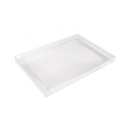 Boites cadeau rPET plastique à transparence cristalline 13.7x1.6x18.7 cm (25 pièces) [FB1R]