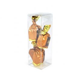 Boîte à fond automatique en rPET 4.1 x 4.1 x 12.7 cm (25 pièces) [PLB34R]