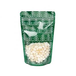 Doypack motif sapins 13x7.9x20.6cm (25 pièces) [ZBGW3T]