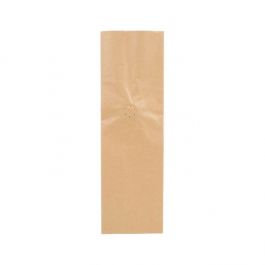 Sachet à café en papier kraft avec valve d'aération, 8x6x26 cm (50 pièces) [SGC1K]