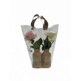 Douille avec poignées pour vases à fleurs petit fond 38x43x20cm (50 pcs) [SL003887A]