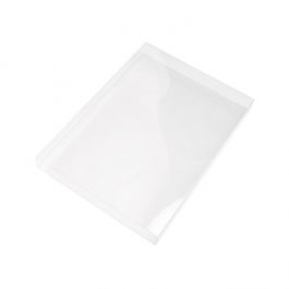 Couvercle à glisser à transparence cristalline 13.8 x 1.7 x 19.1cm (25 Pièces) [SC1]
