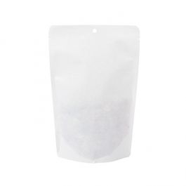 Sachet Doypack Ecologique Kraft Blanc 14,9x8,9x23,2 cm (100 pièces) [SUPEK7W]
