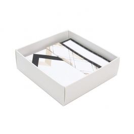 Fond de boîte en papier, Blanc mat 8 x 2,5 x 8,5 cm (25 pièces) [WH356]