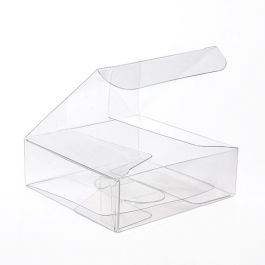 Boîtier cadeau à transparence cristalline 7.6 x 7.6 x 2.5cm (50 Pièces) [VB297]